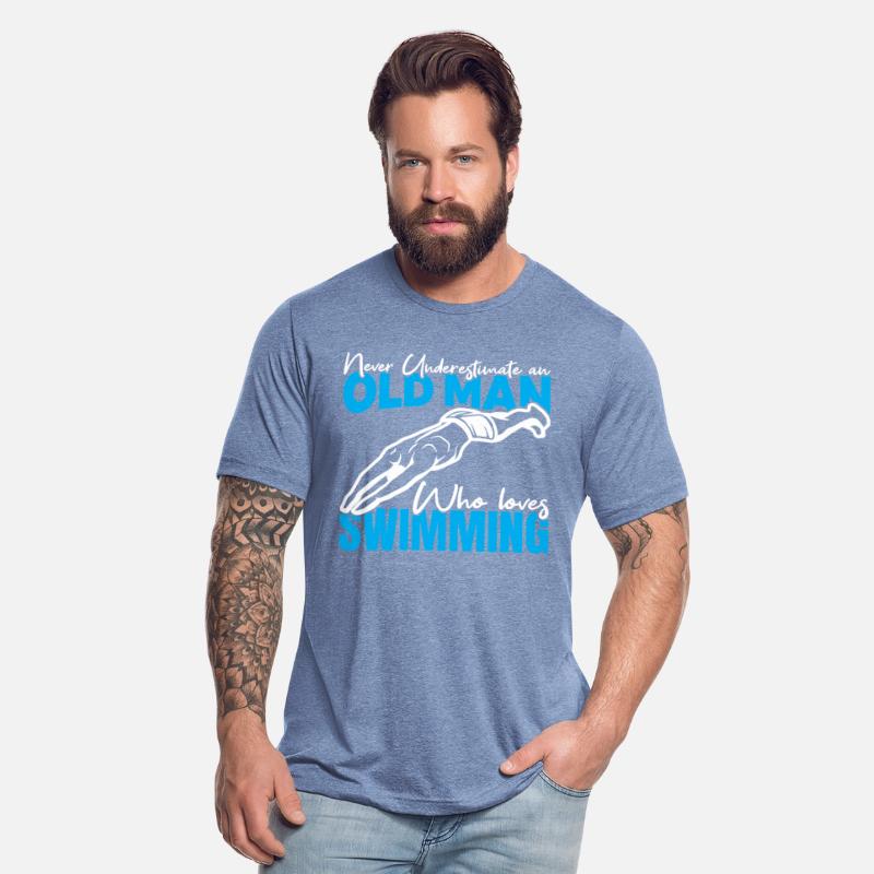 An Old Man Who Loves Swimming