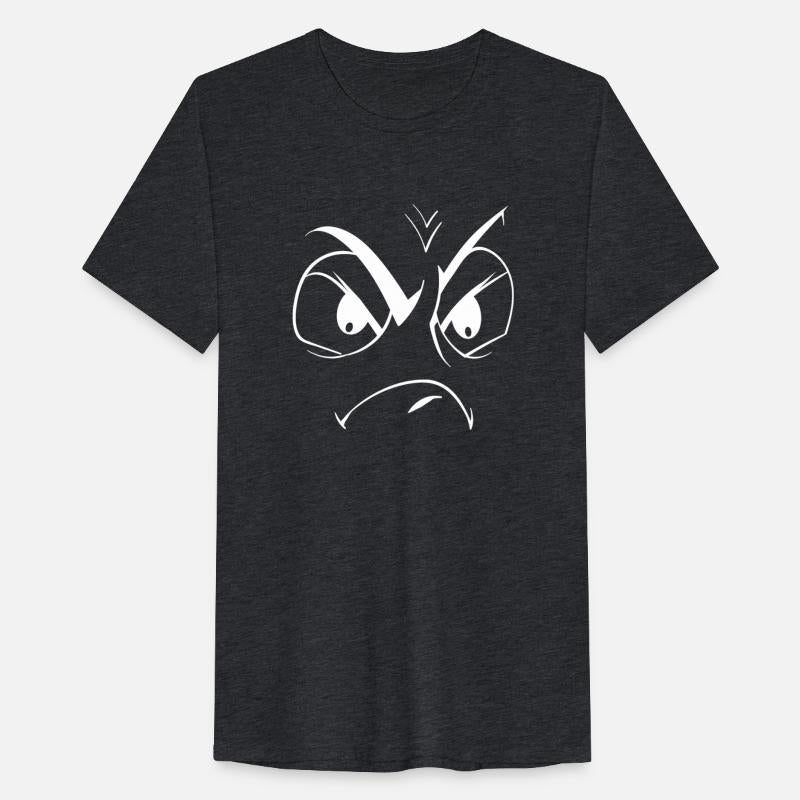 Angry eyes cartoon Funny T shirt design for Gift