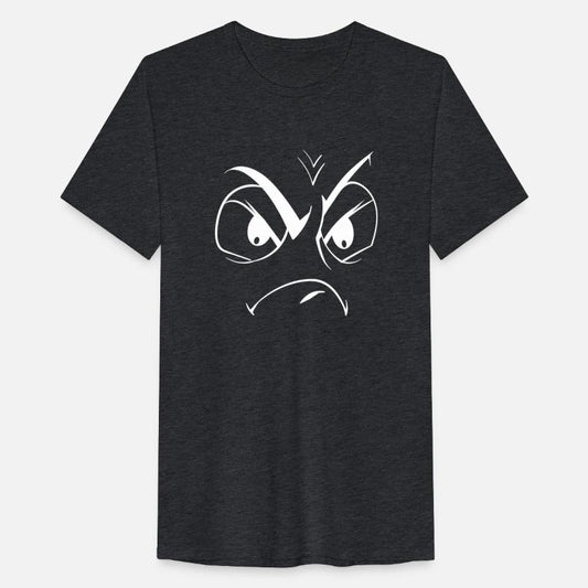 Angry eyes cartoon Funny T shirt design for Gift