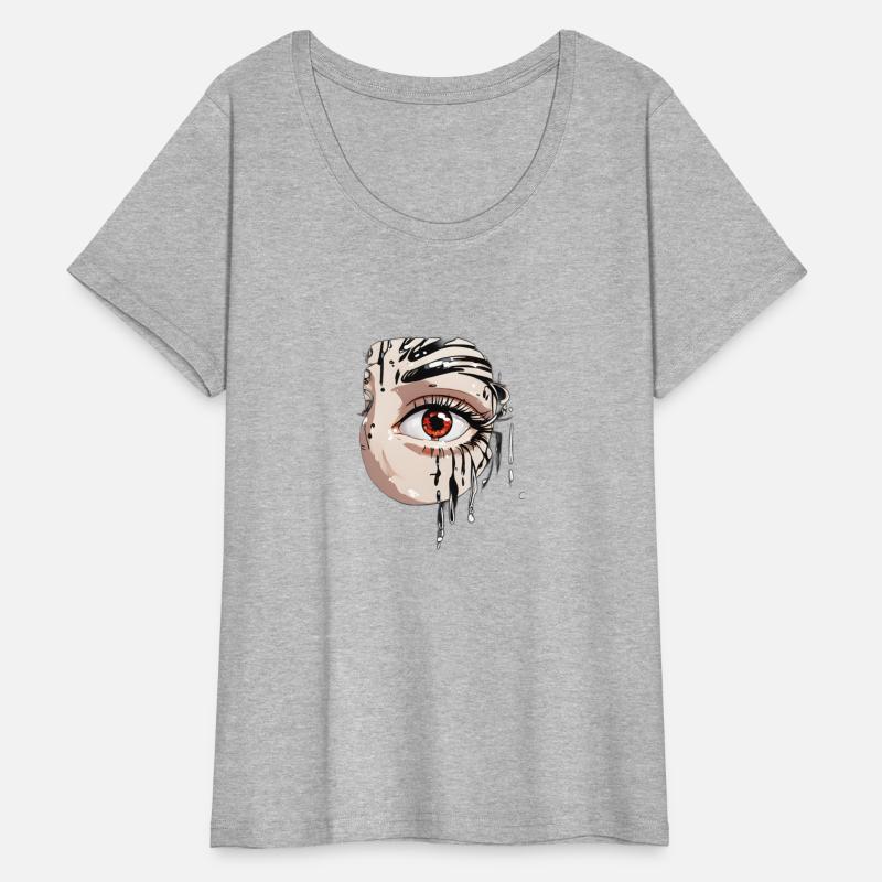 Anime girl with RED EYES