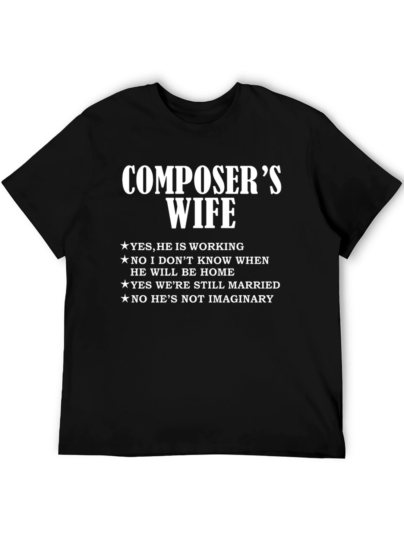 Composers Wife Funny Graphic Tee