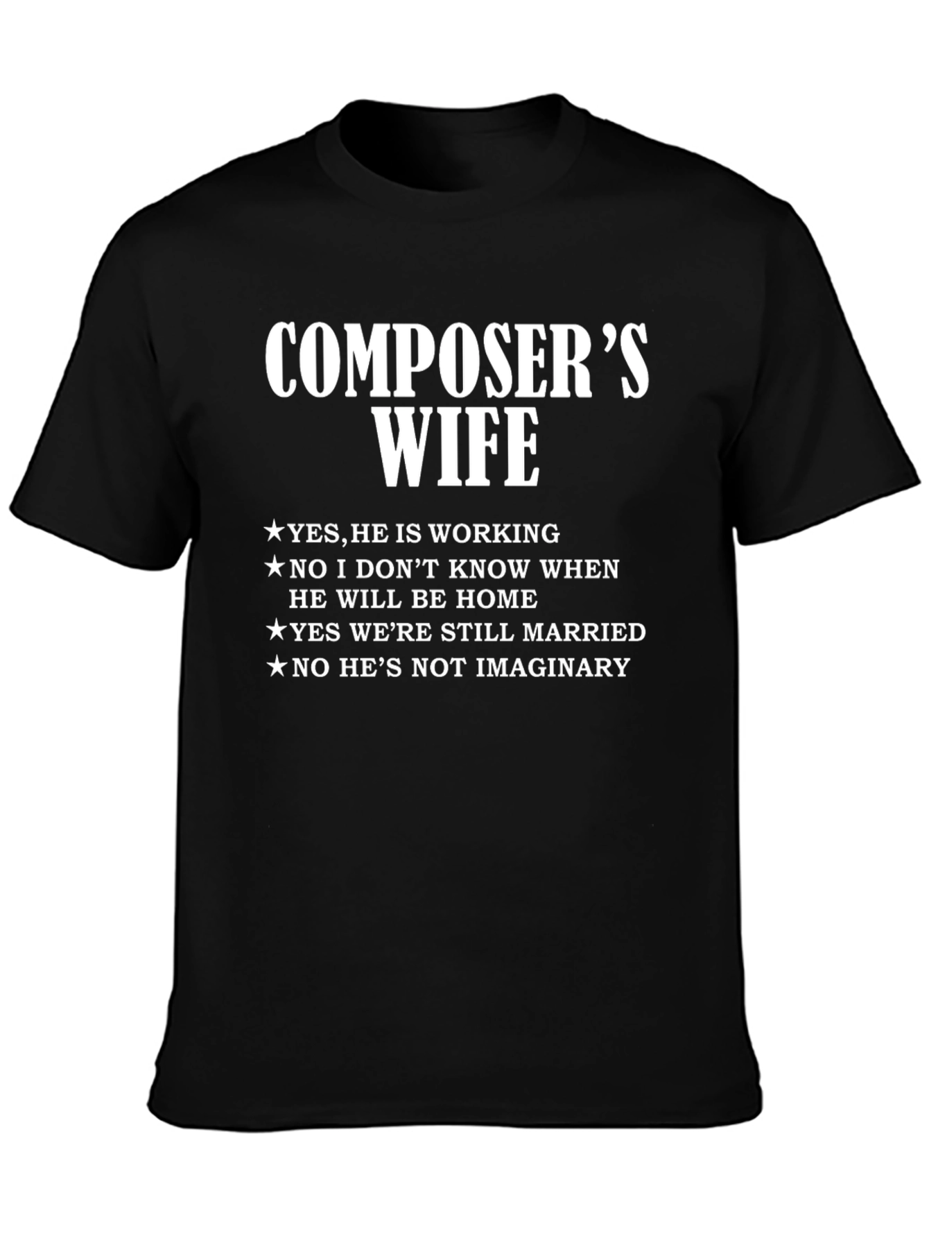 Composers Wife Funny Graphic Tee