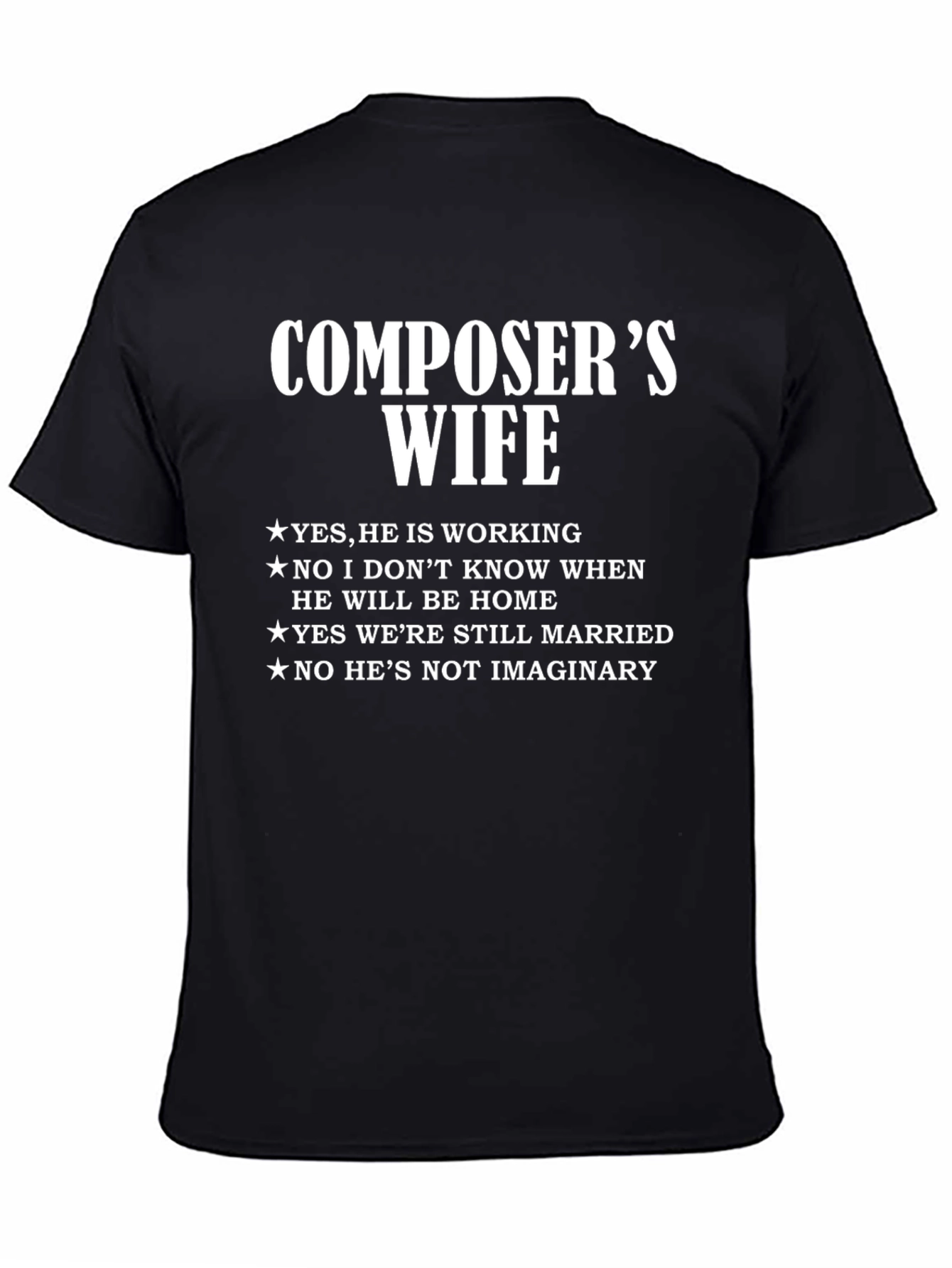 Composers Wife Funny Graphic Tee