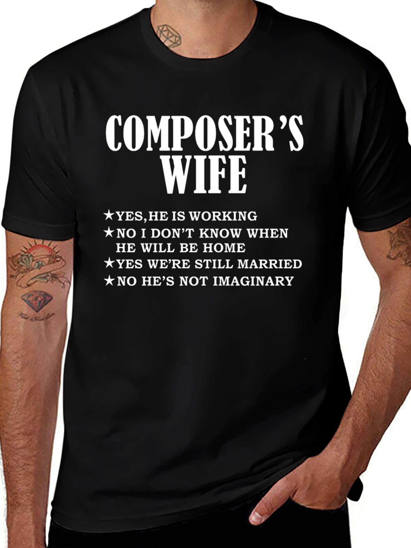 Composers Wife Funny Graphic Tee