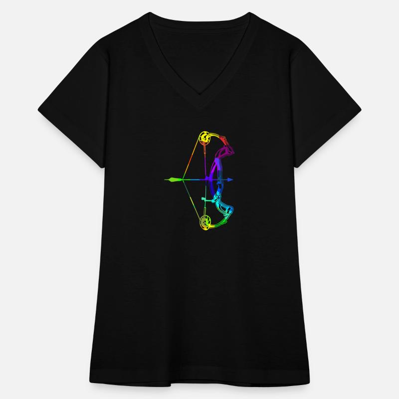 Archery rainbow colors polygon sport