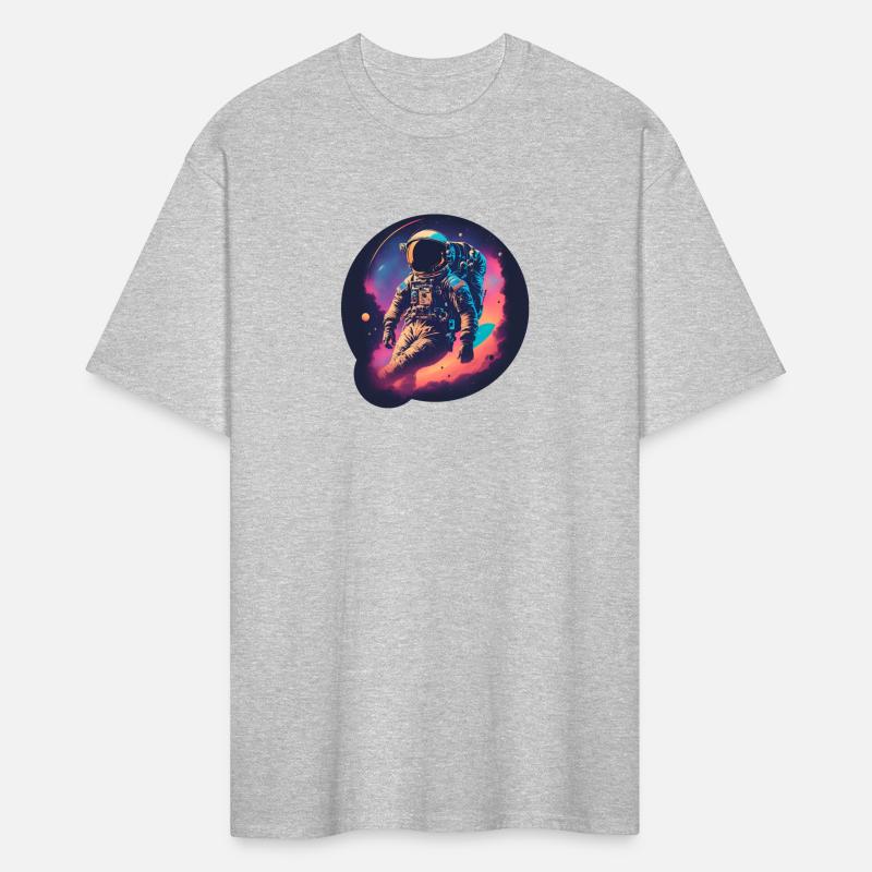 Astronaut Lost in Retrowave Galaxy