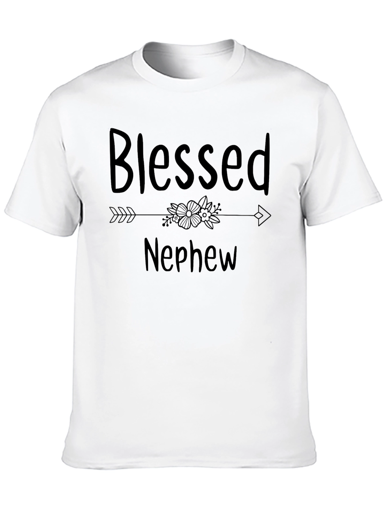 Blessed Nephew Graphic Tee - Black