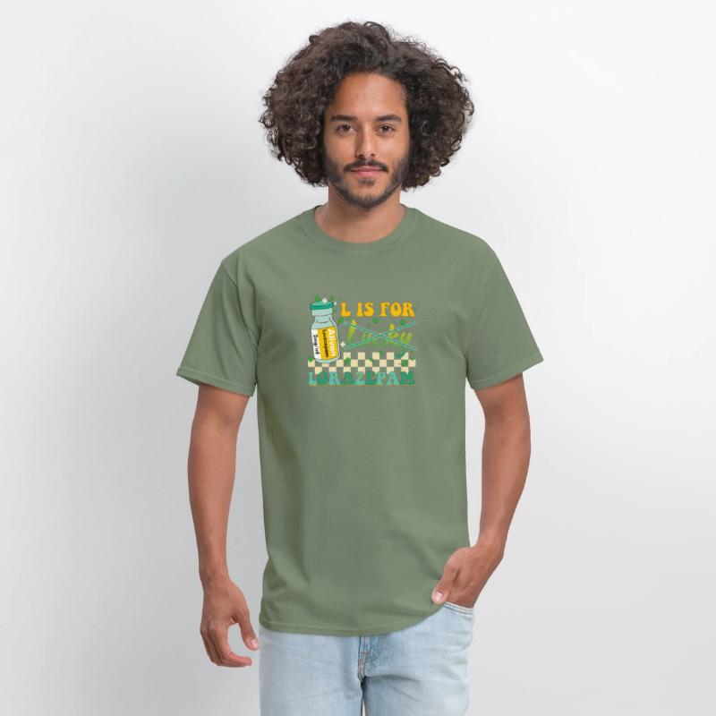 Ativan L Is For Lorazepam Not Luck Nurse T-Shirt