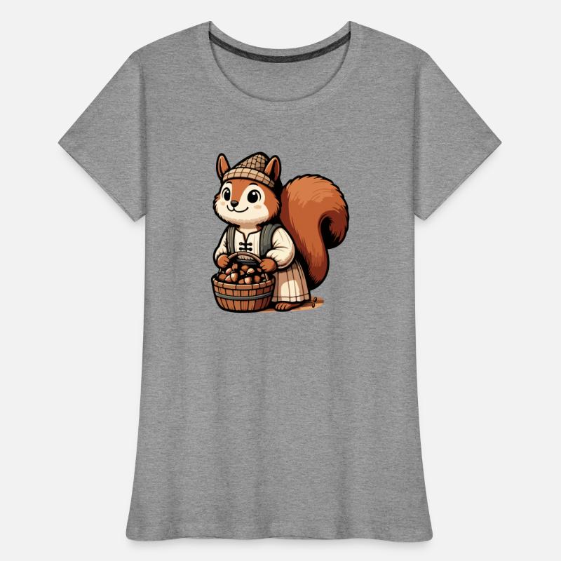 Autumn Forager: Squirrel with Acorns