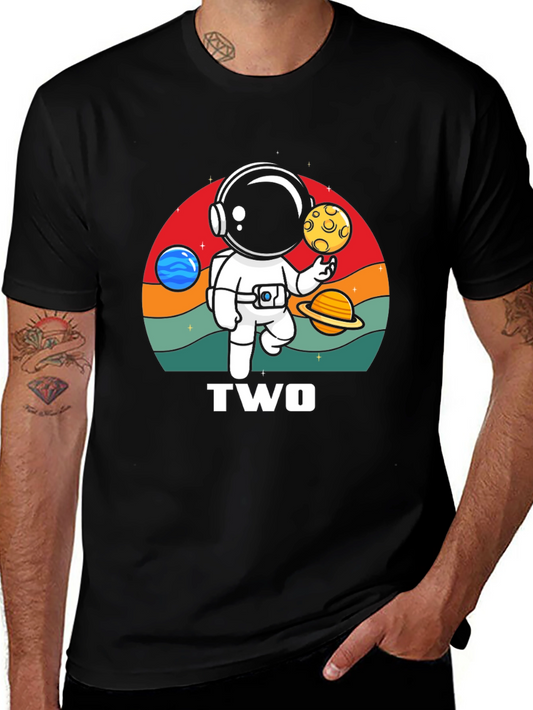 Astronaut Two Birthday T-Shirt