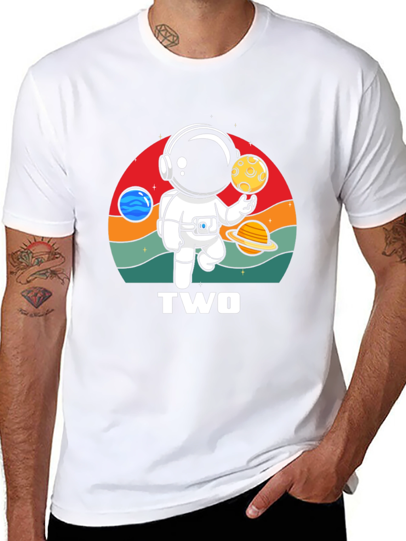 Astronaut Two Birthday T-Shirt