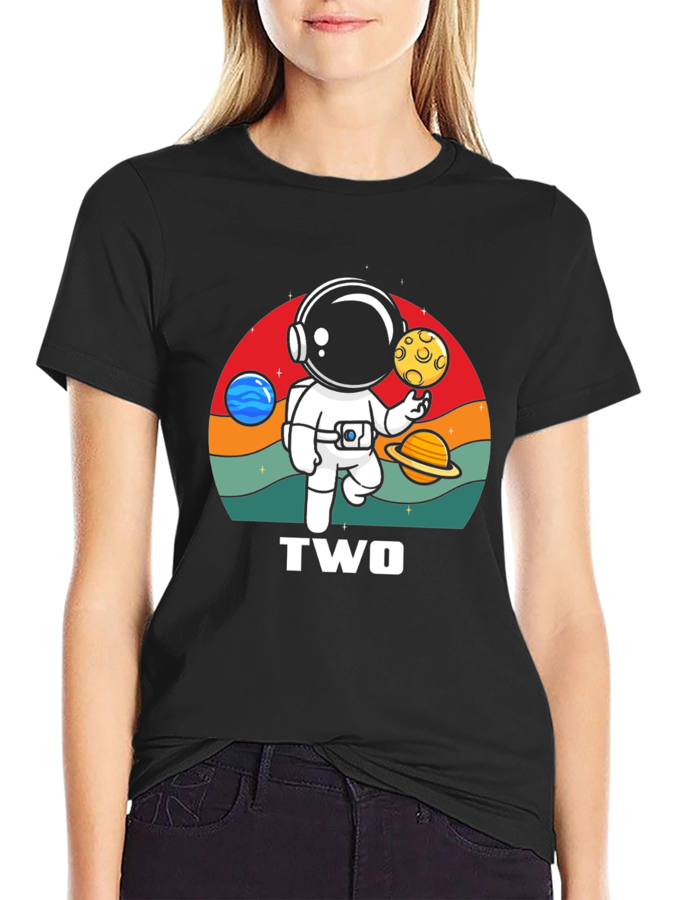 Astronaut Two Birthday T-Shirt