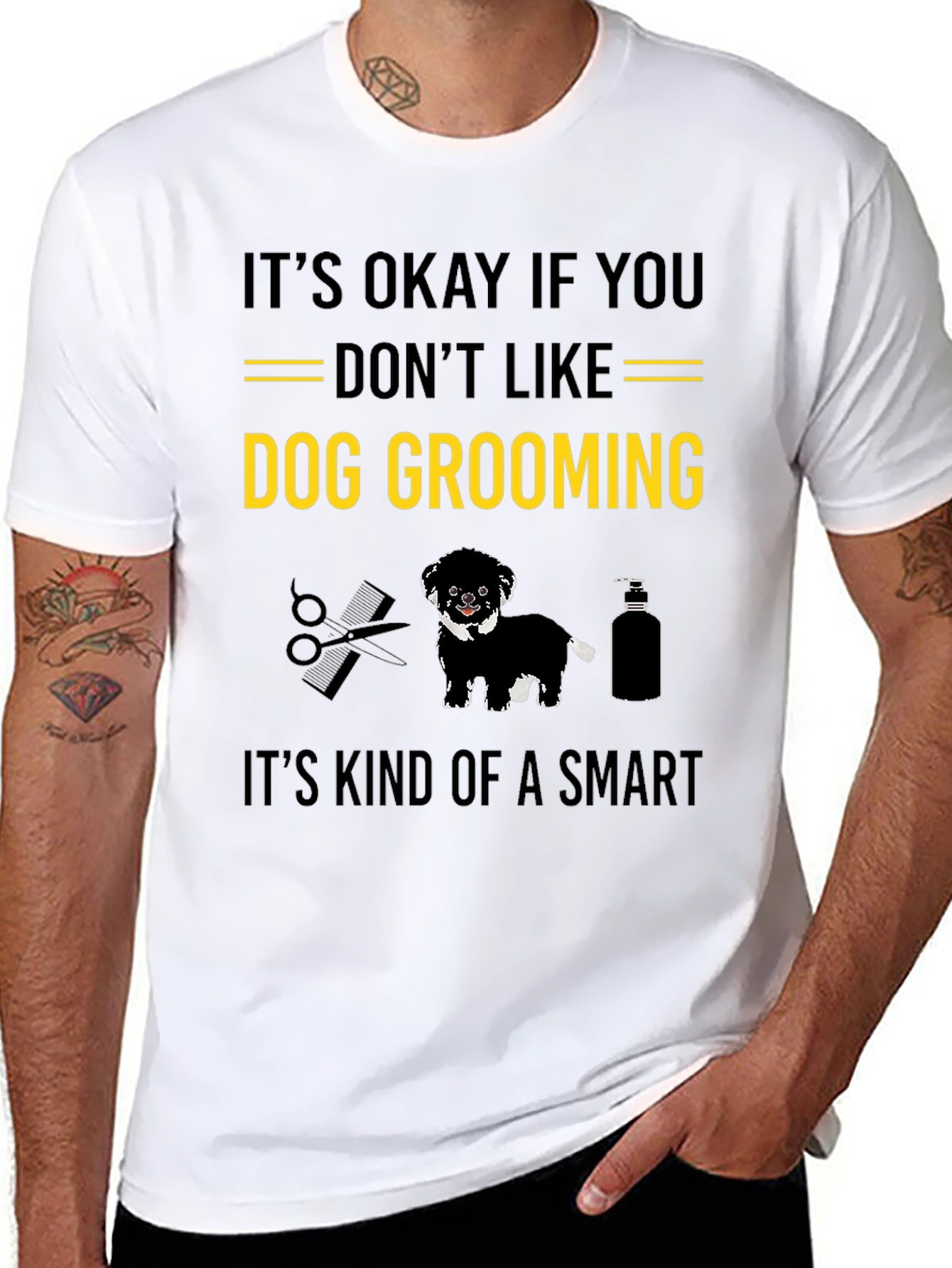 Dog Grooming Graphic Tee - Funny Gift
