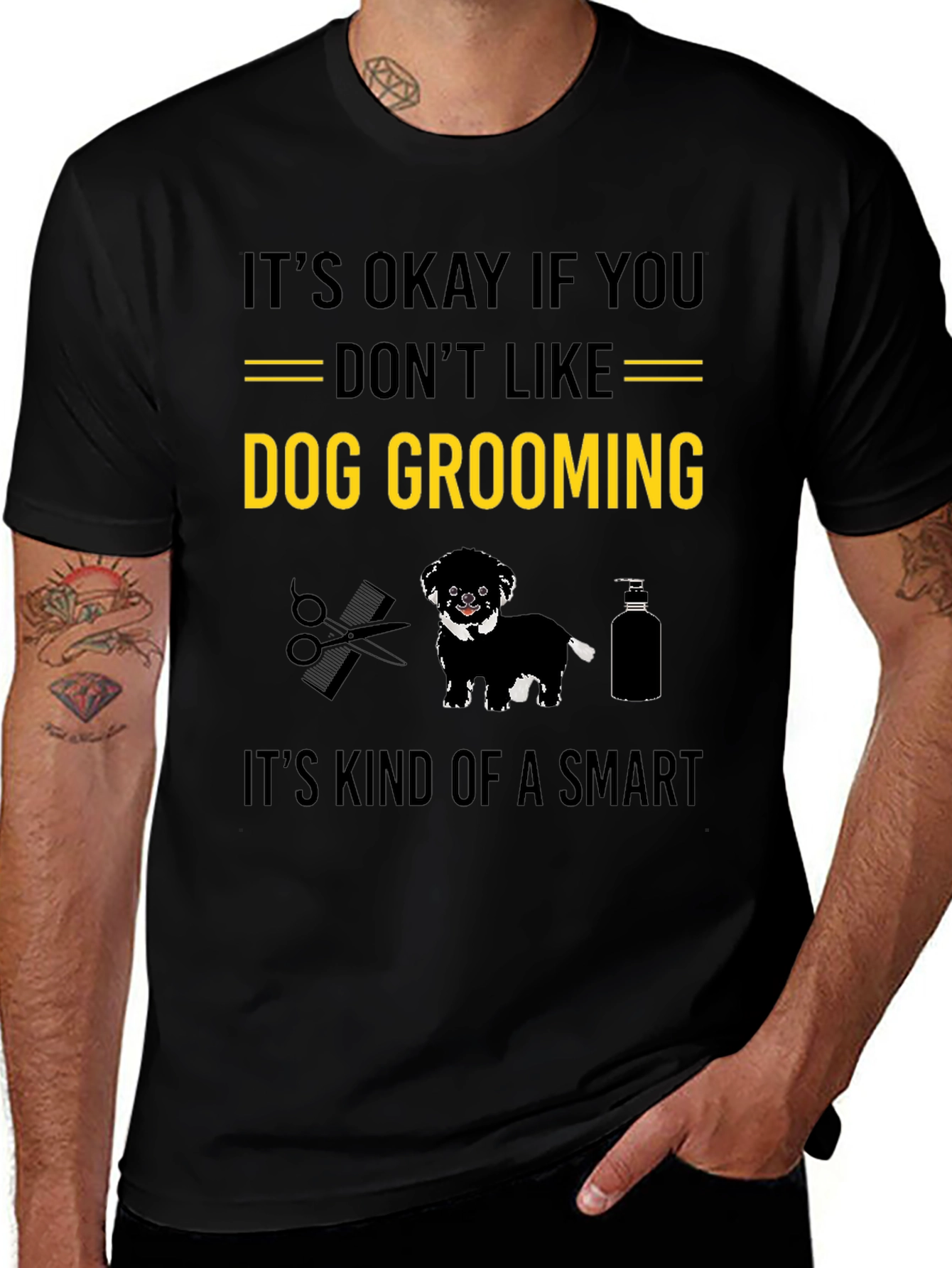 Dog Grooming Graphic Tee - Funny Gift