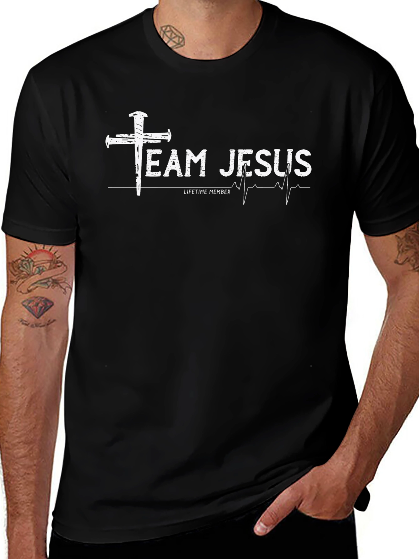 Team Jesus Lifetime Member Christian T-Shirt