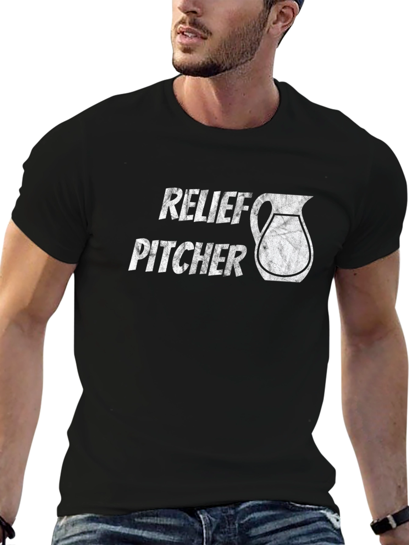 Relief Pitcher Graphic Tee - Baseball Humor