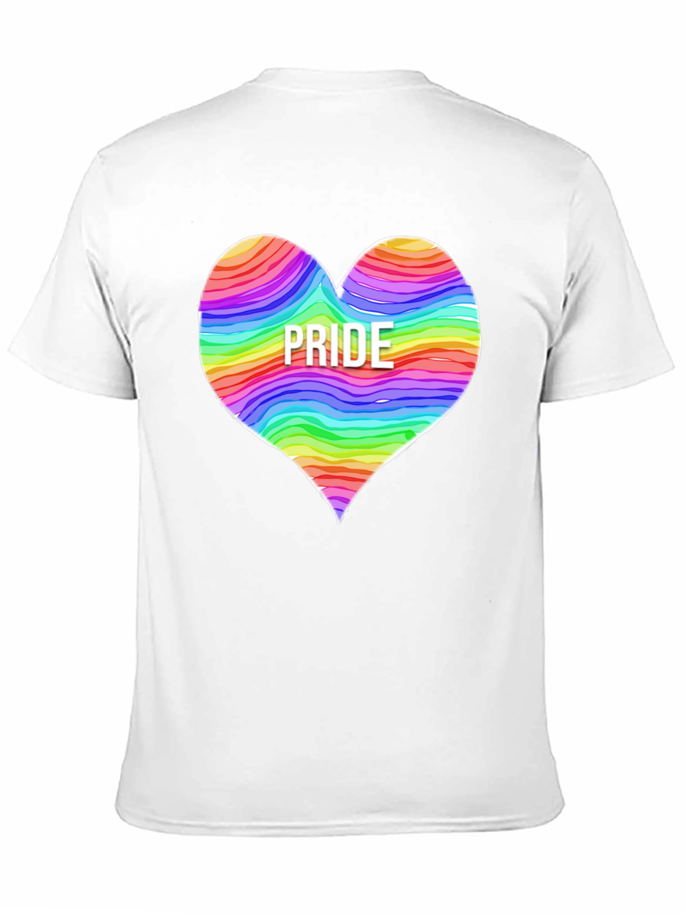 Pride Heart Graphic T-Shirt - Black Crew Neck Tee
