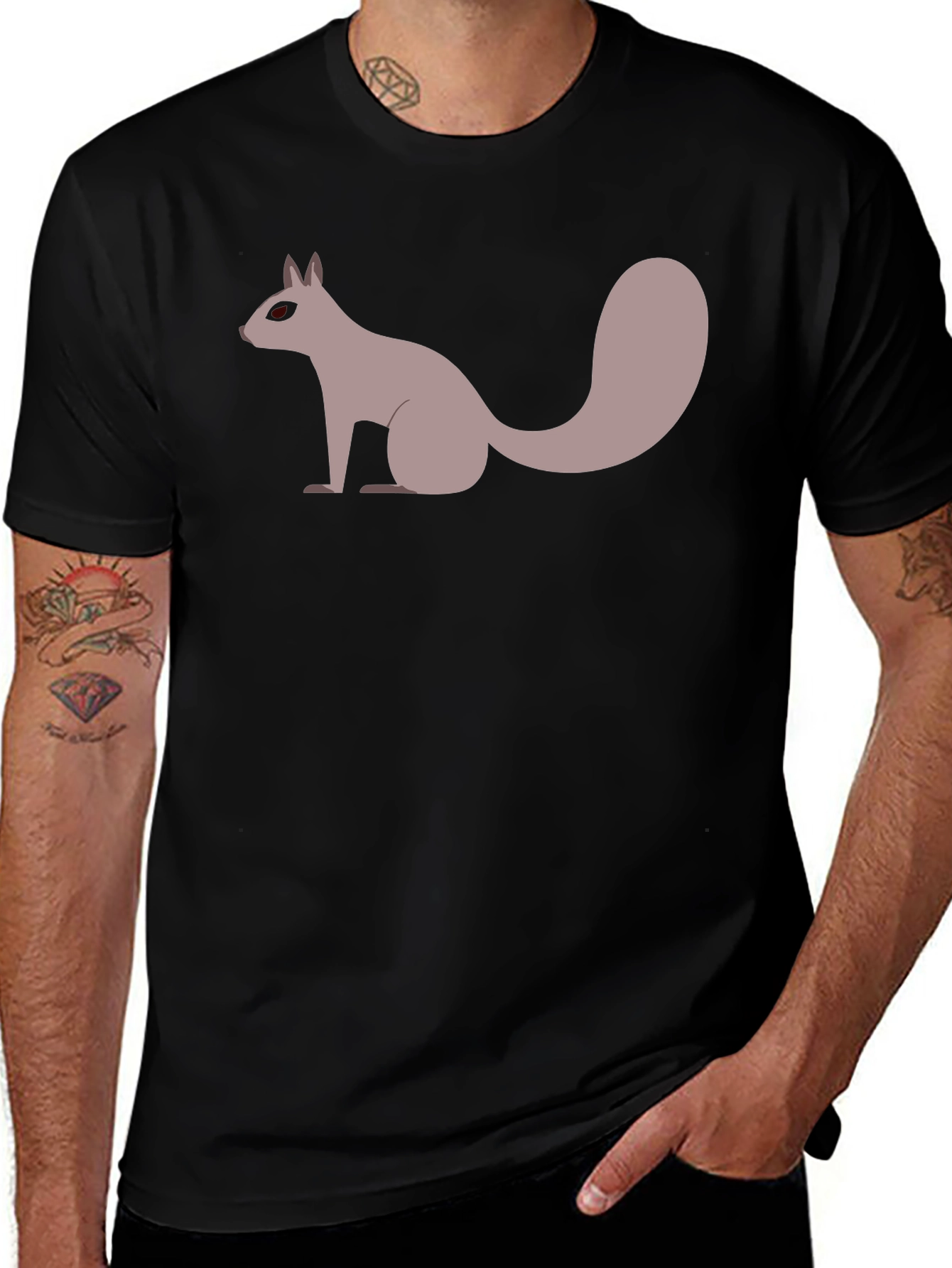 Squirrel Graphic T-Shirt - Unique Animal Design