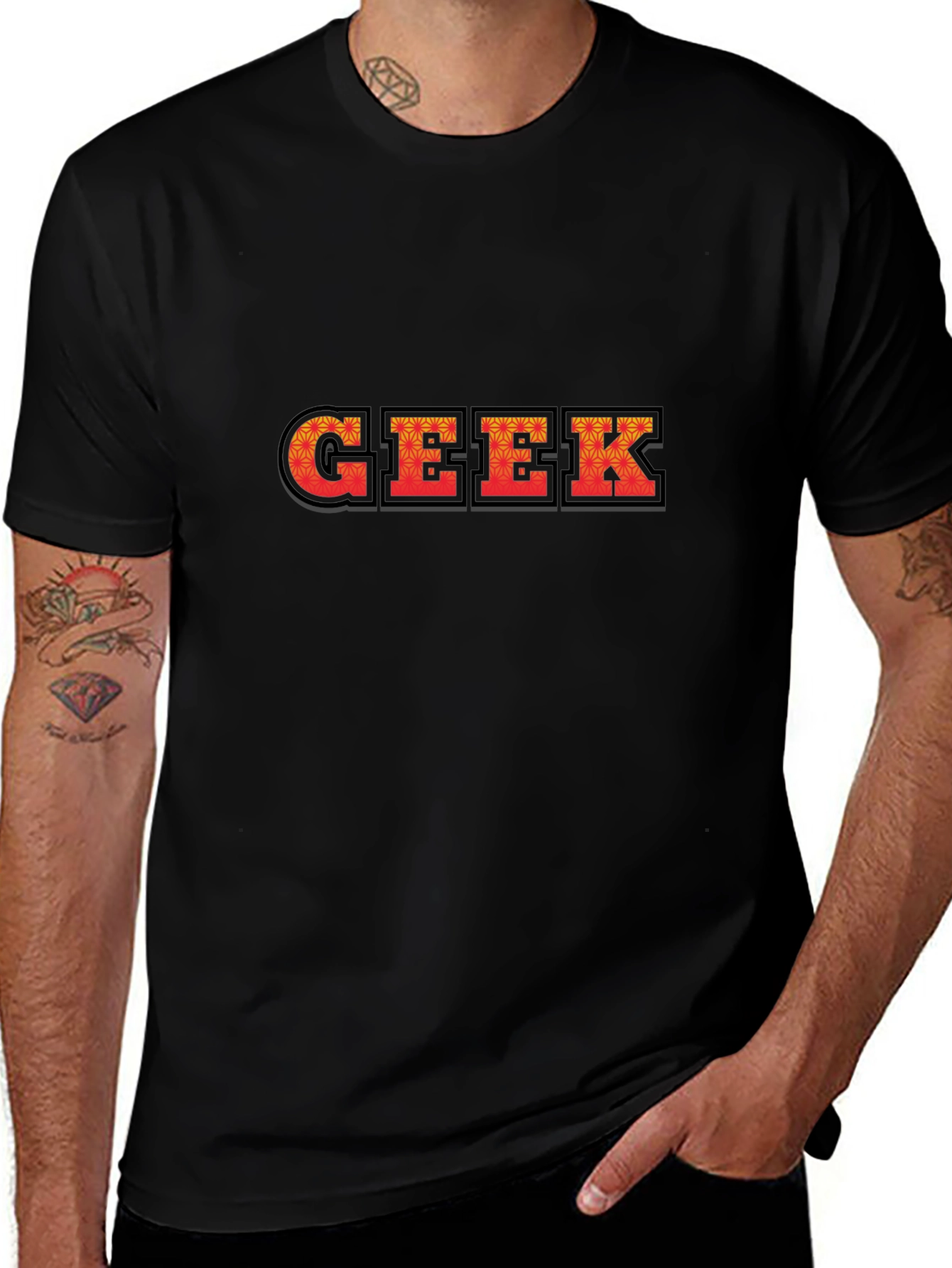 Geek Graphic Black T-Shirt