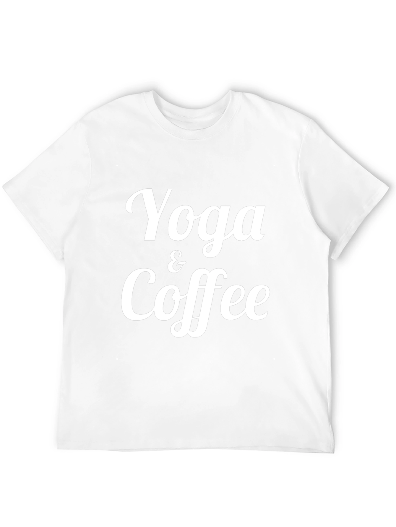 Yoga & Coffee Graphic Tee - Soft Black T-Shirt