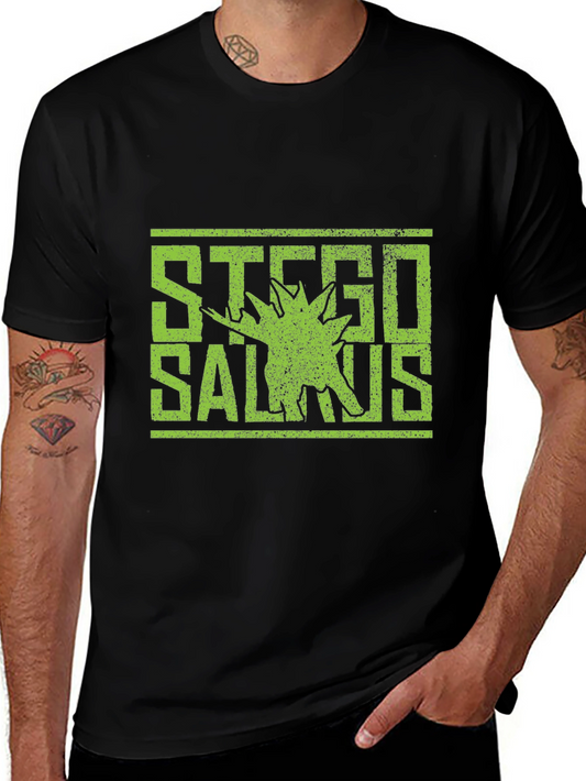 Stegosaurus Graphic Tee - Dinosaur Lovers T-Shirt