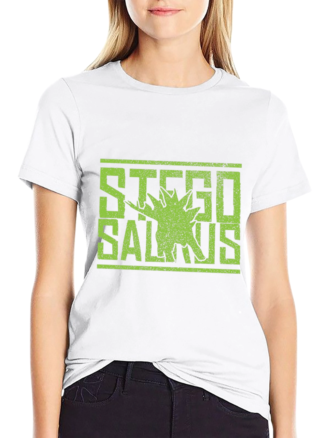 Stegosaurus Graphic Tee - Dinosaur Lovers T-Shirt