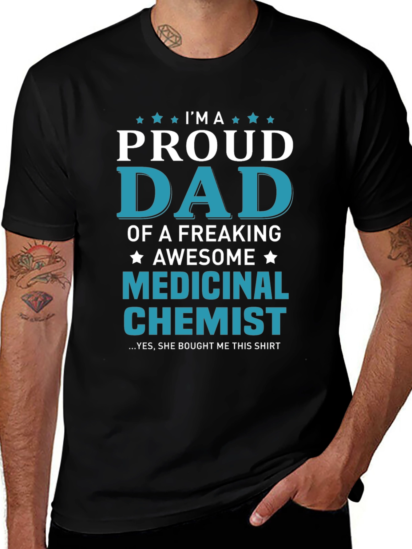 Proud Dad Medicinal Chemist Graphic Tee