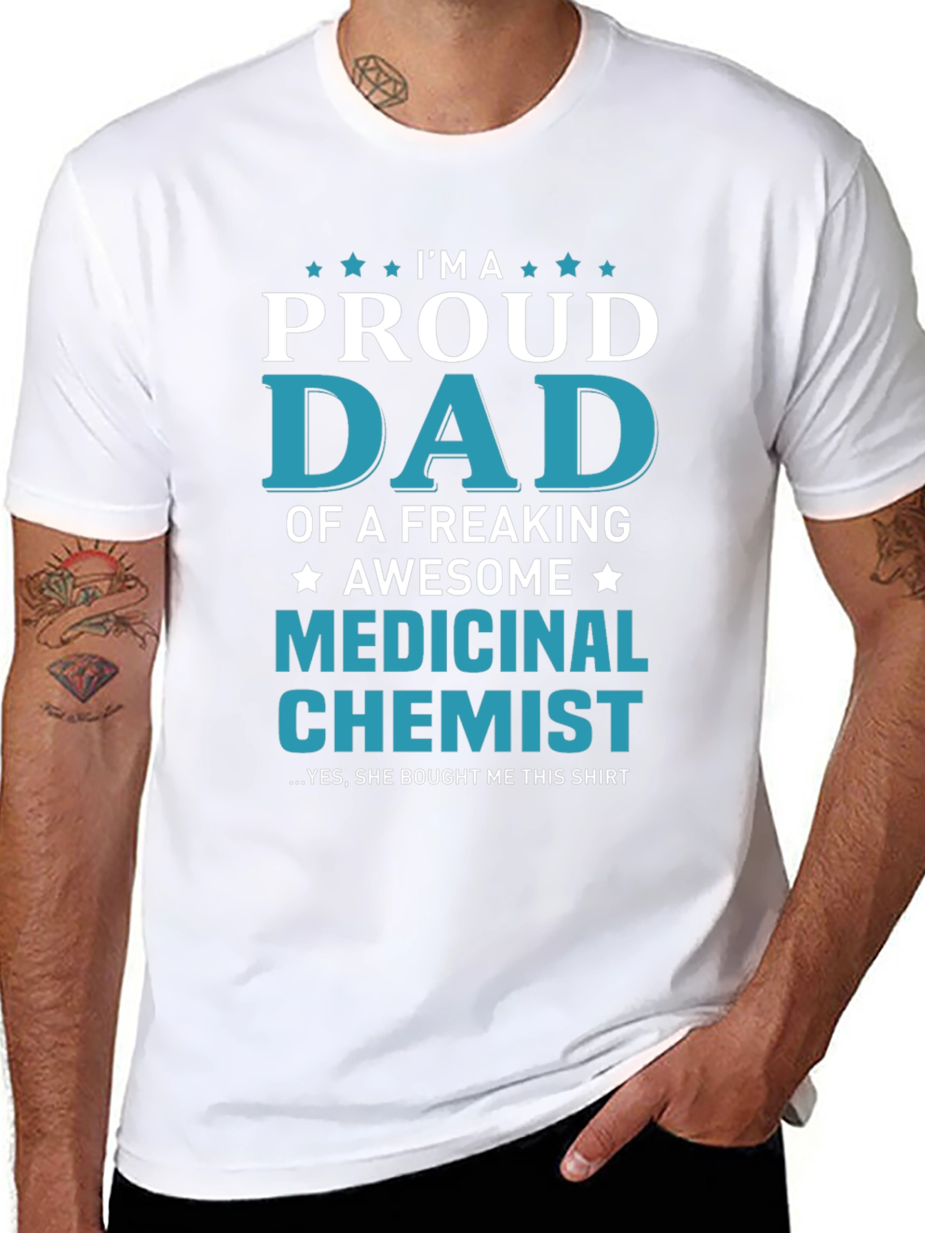 Proud Dad Medicinal Chemist Graphic Tee