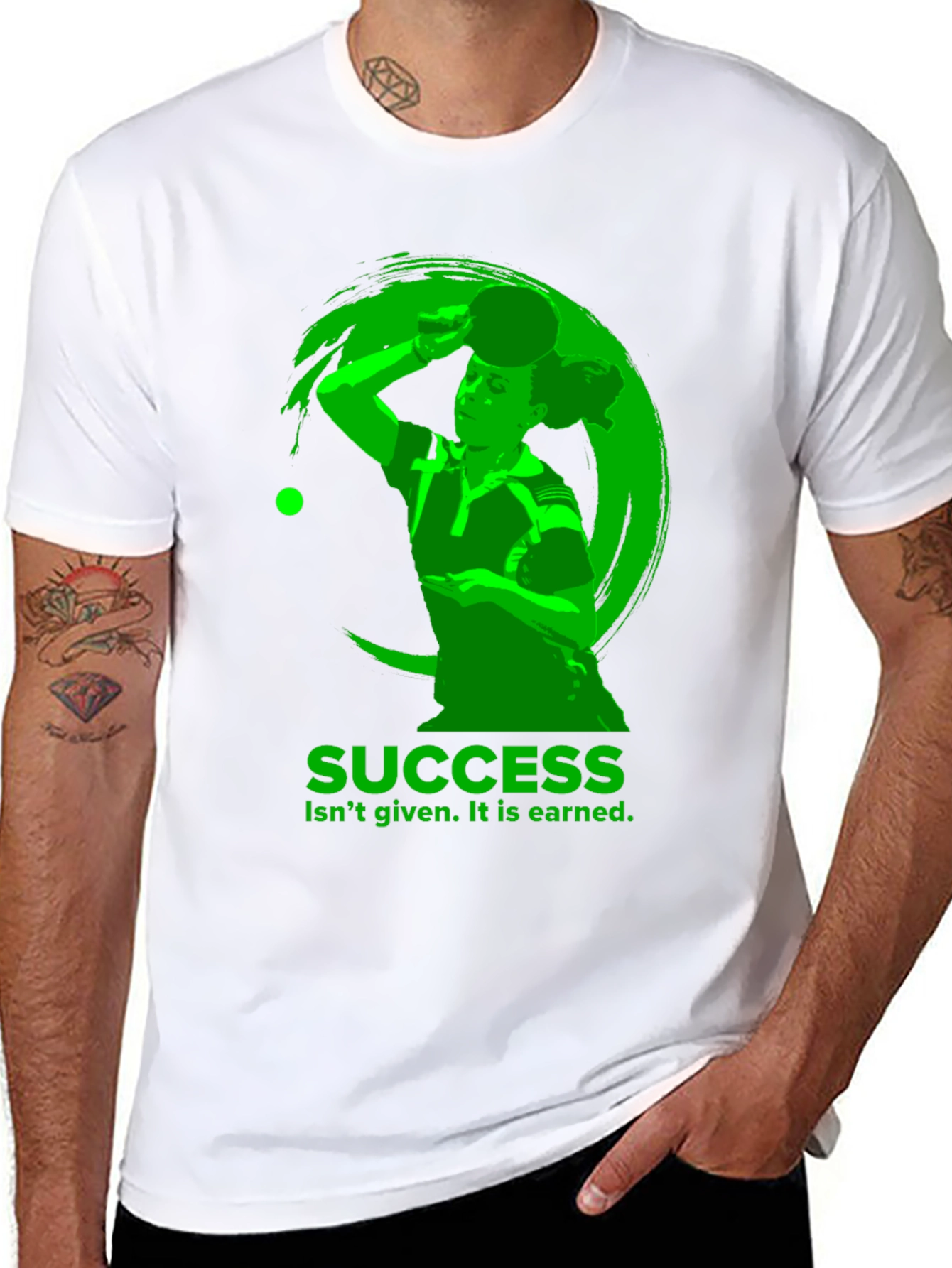 Success Table Tennis T-Shirt - Earned Not Given