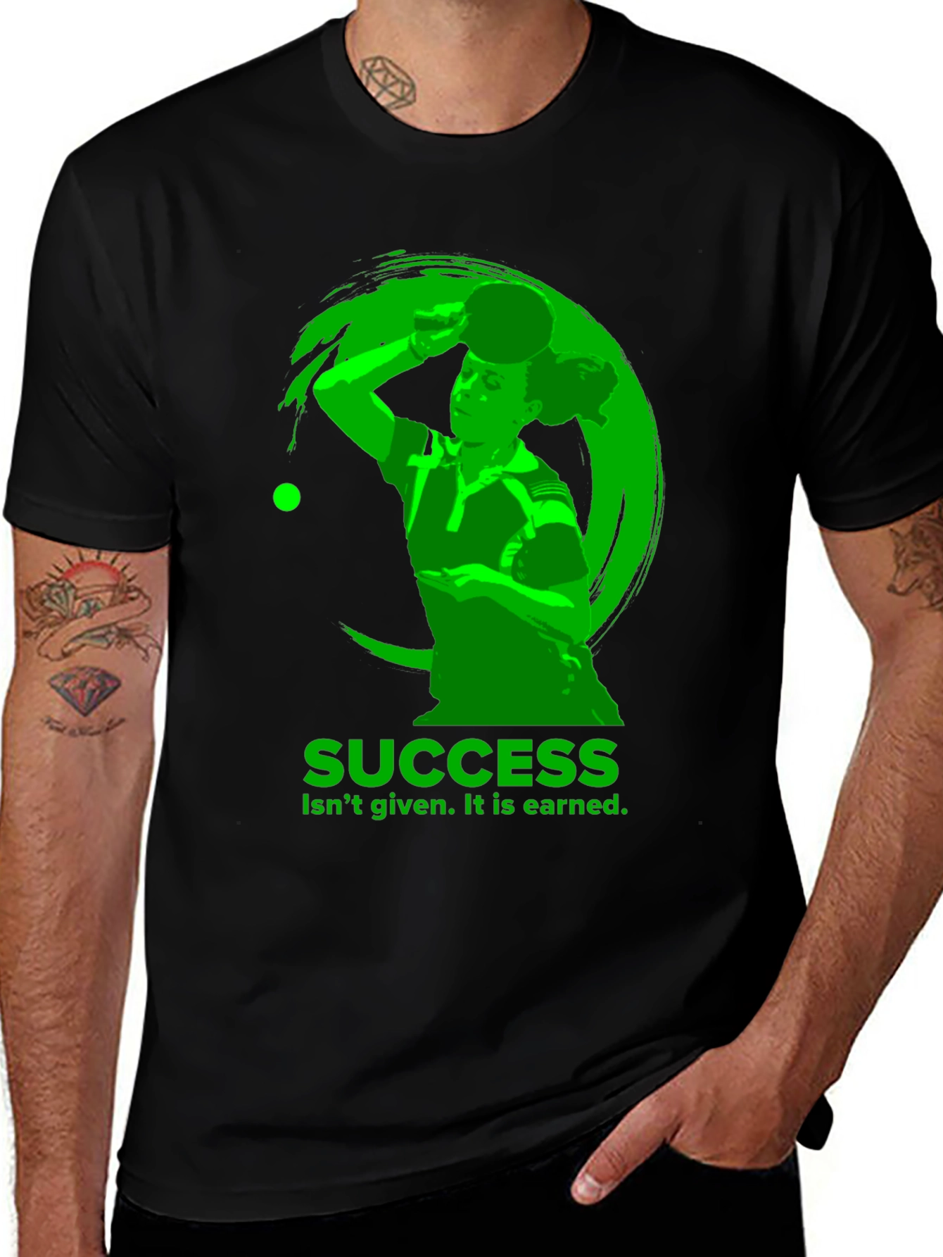 Success Table Tennis T-Shirt - Earned Not Given