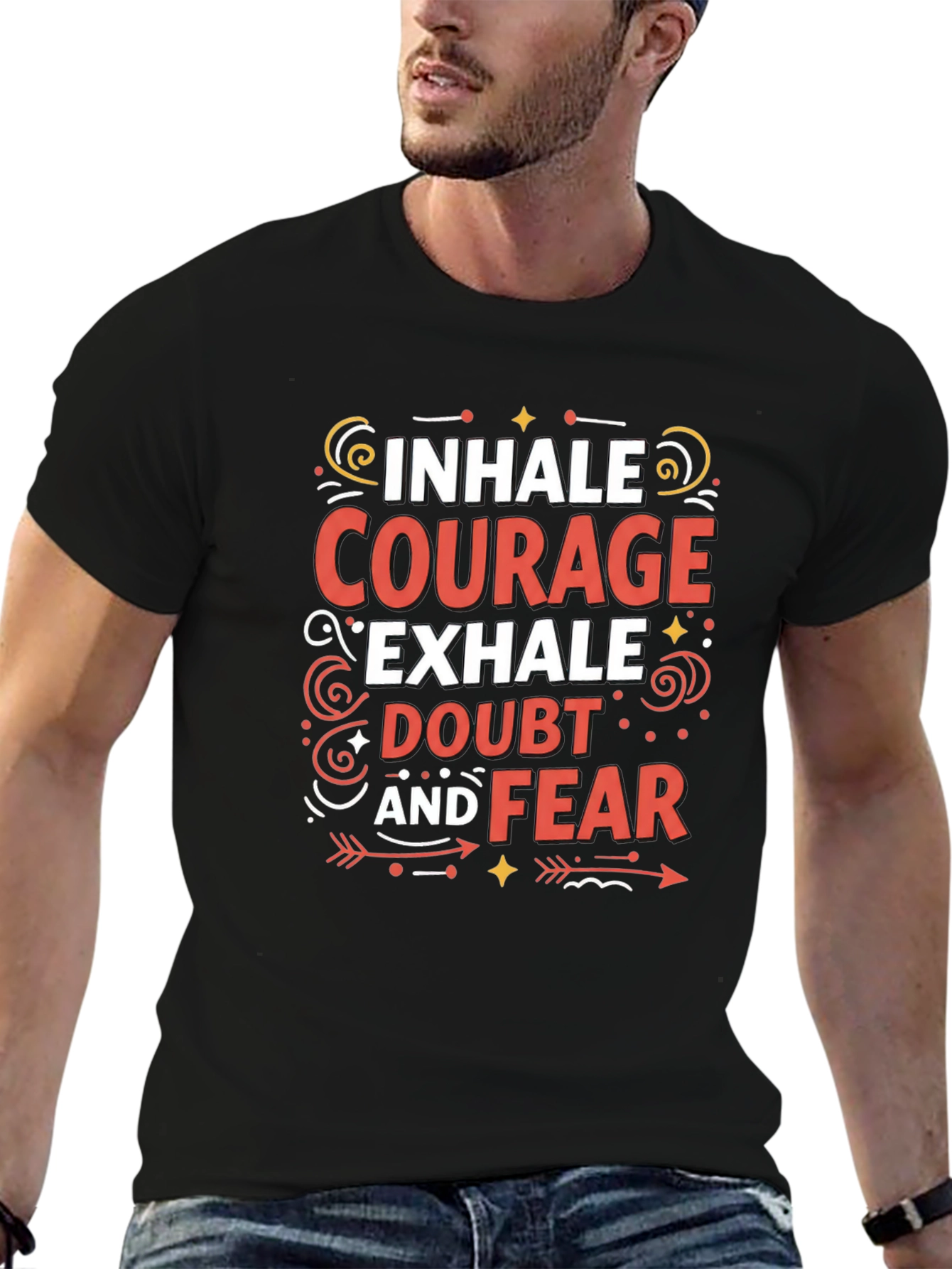 Inhale Courage Graphic T-Shirt