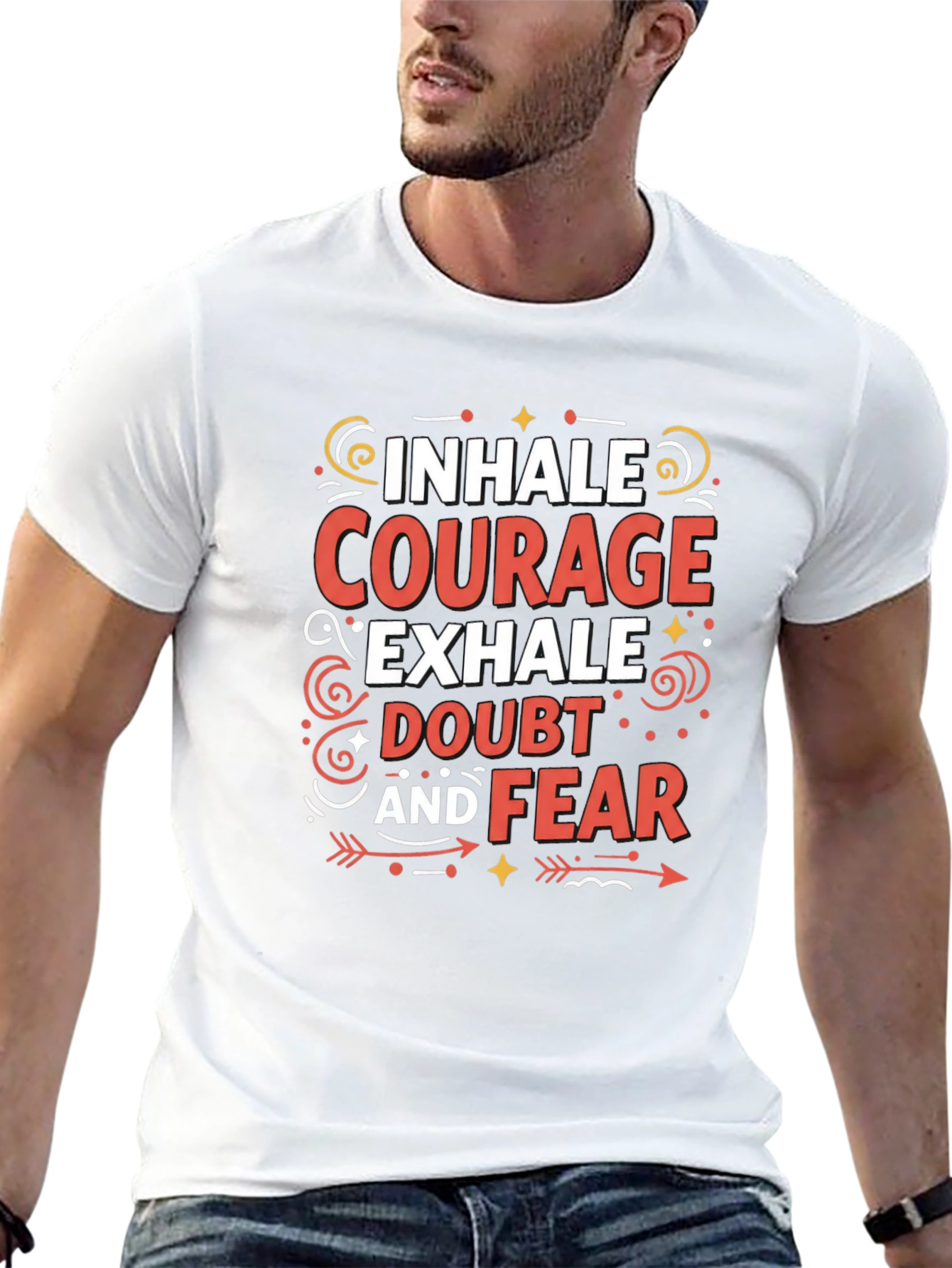 Inhale Courage Graphic T-Shirt