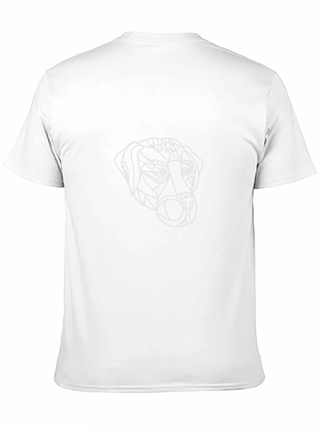 Abstract Dog Graphic Black T-Shirt