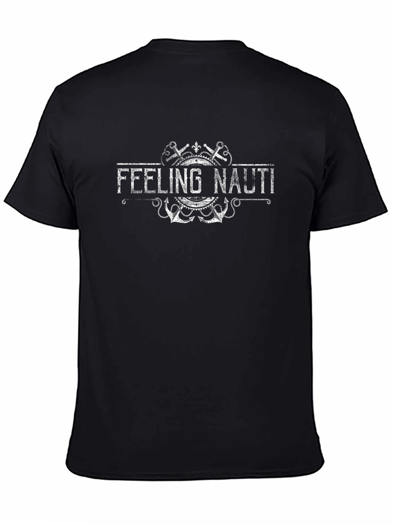 Feeling Nauti Mens Black Graphic T-Shirt