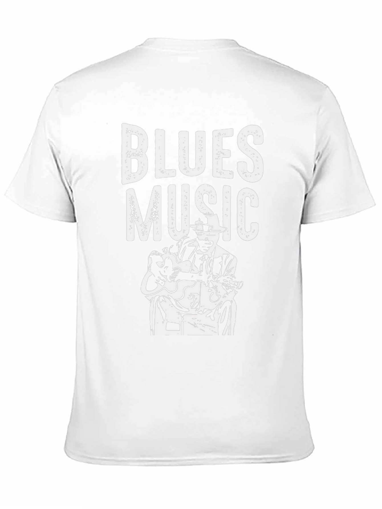 Blues Music Graphic T-Shirt - Black