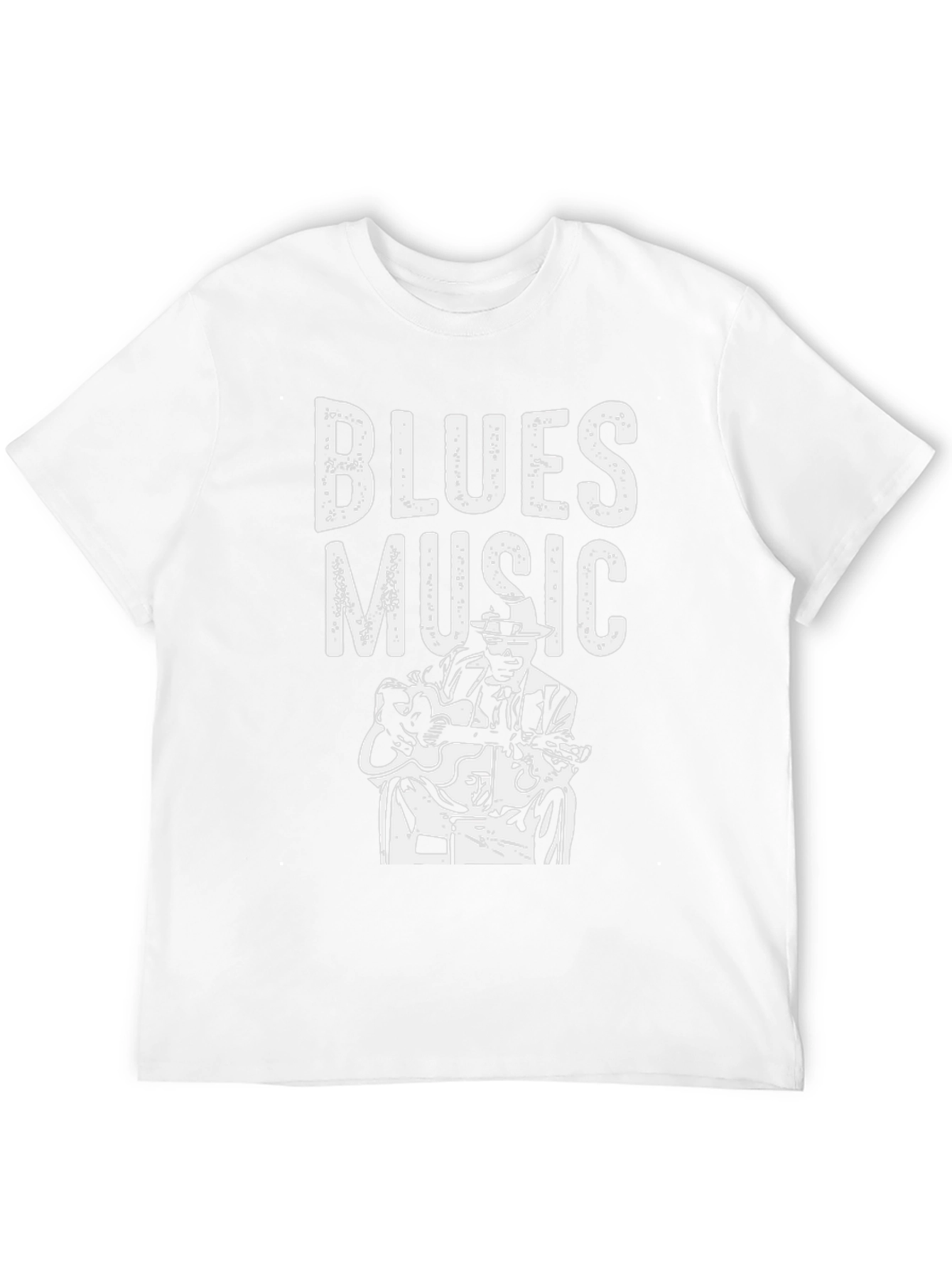 Blues Music Graphic T-Shirt - Black