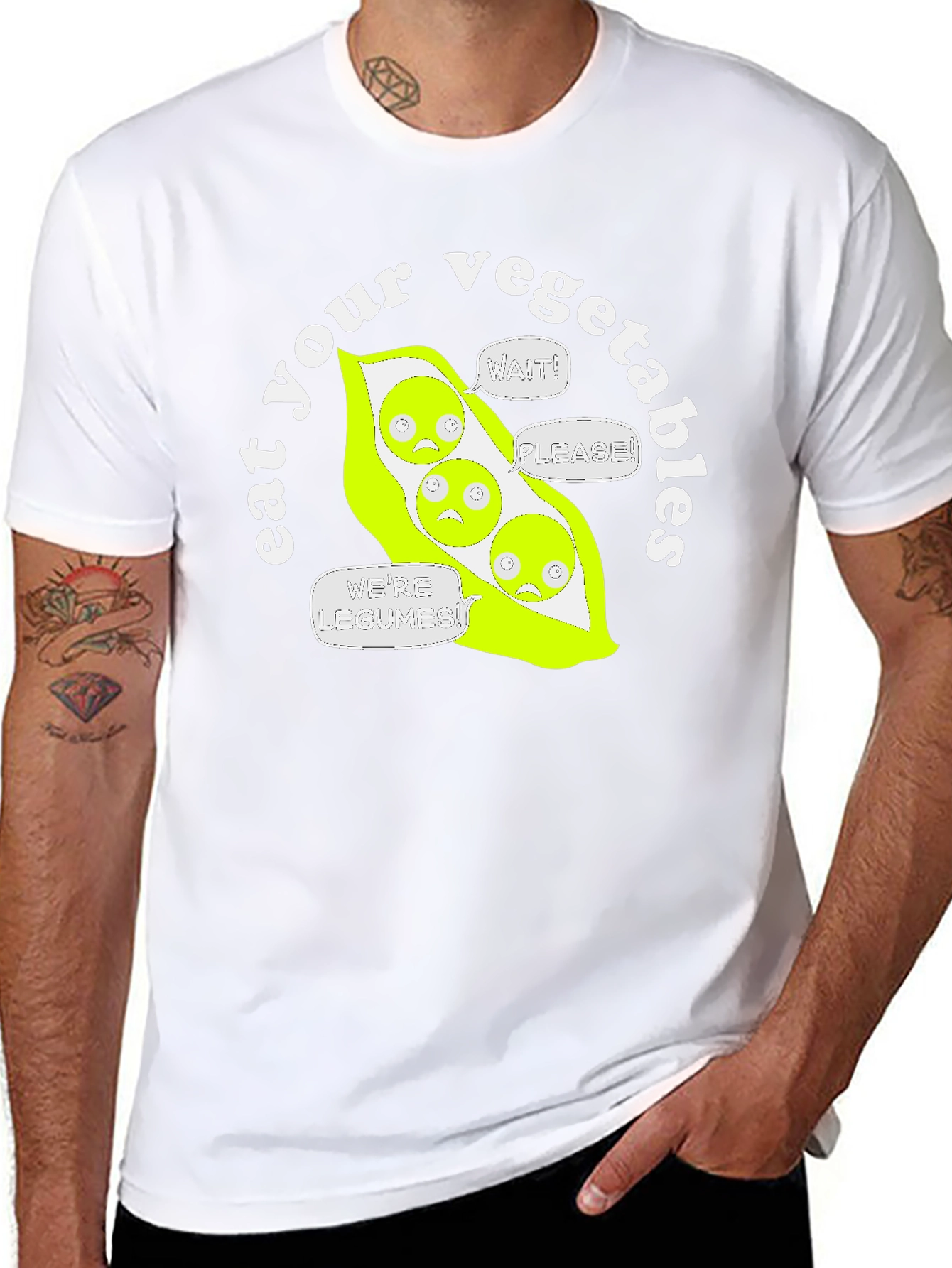Eat Your Vegetables Funny Graphic T-Shirt