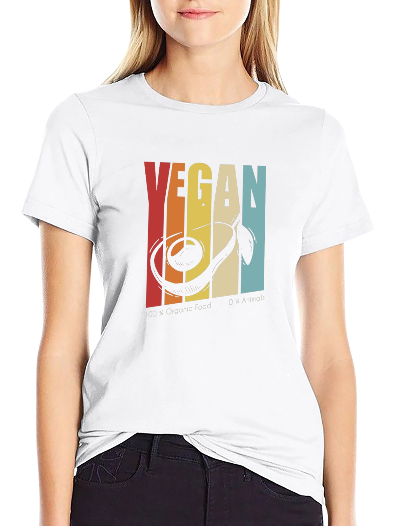 Vegan Avocado Graphic Tee - Organic Food Shirt