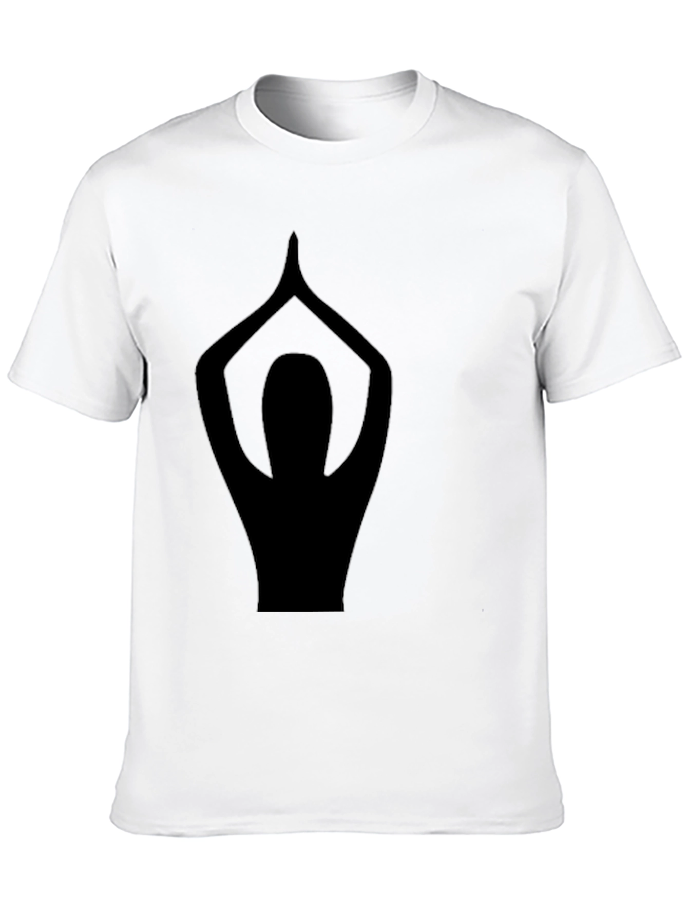 Yoga Pose Graphic Black T-Shirt