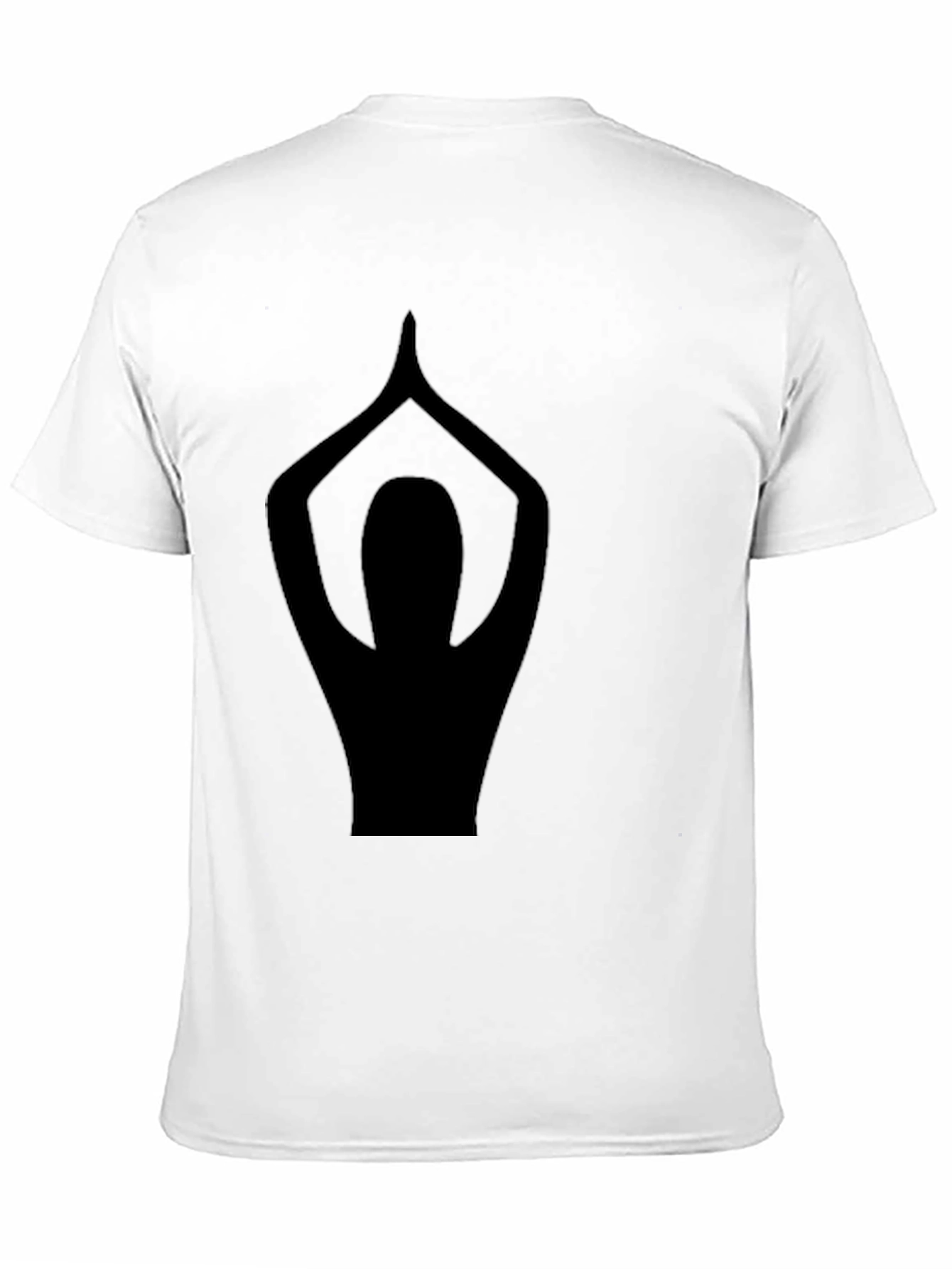 Yoga Pose Graphic Black T-Shirt