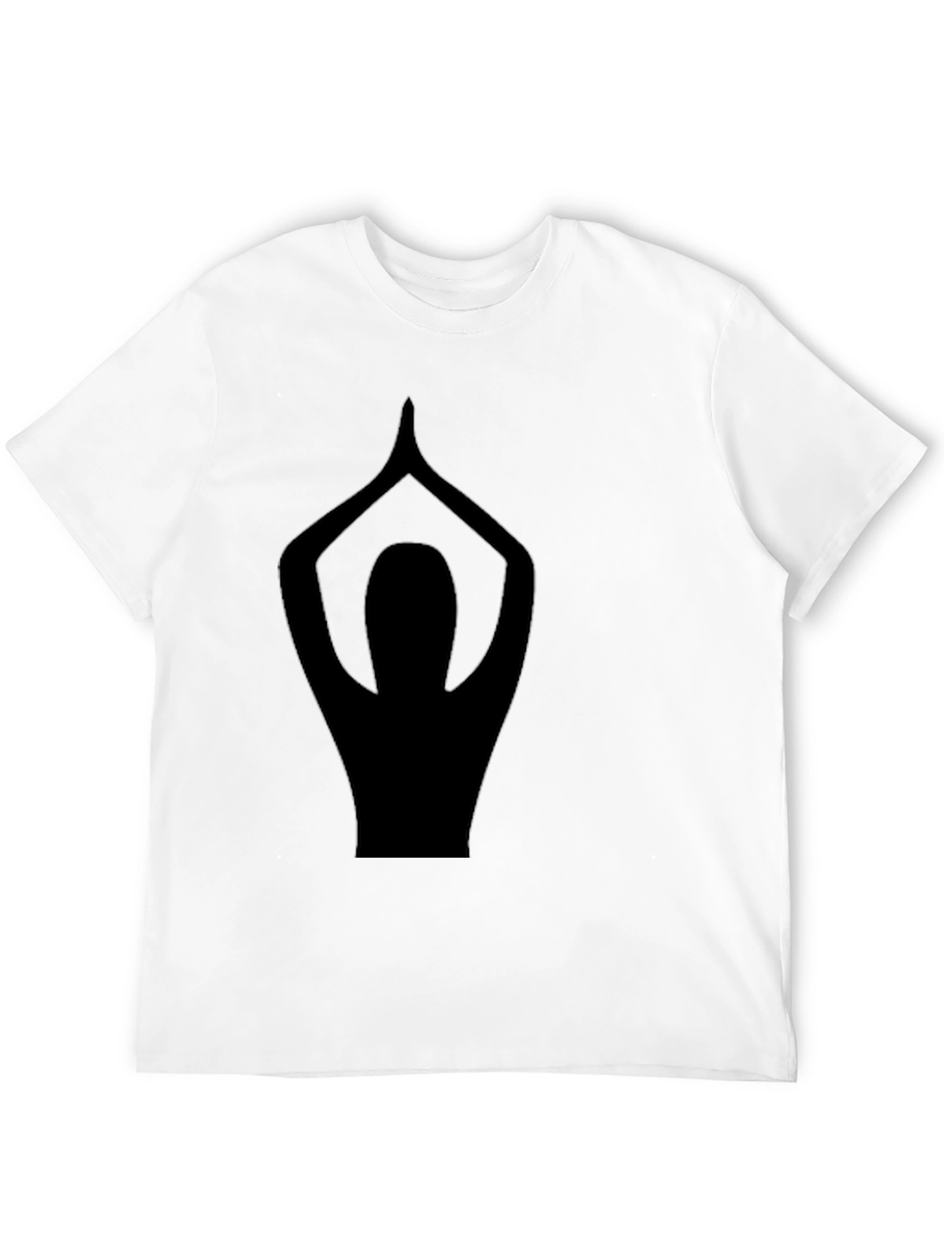 Yoga Pose Graphic Black T-Shirt