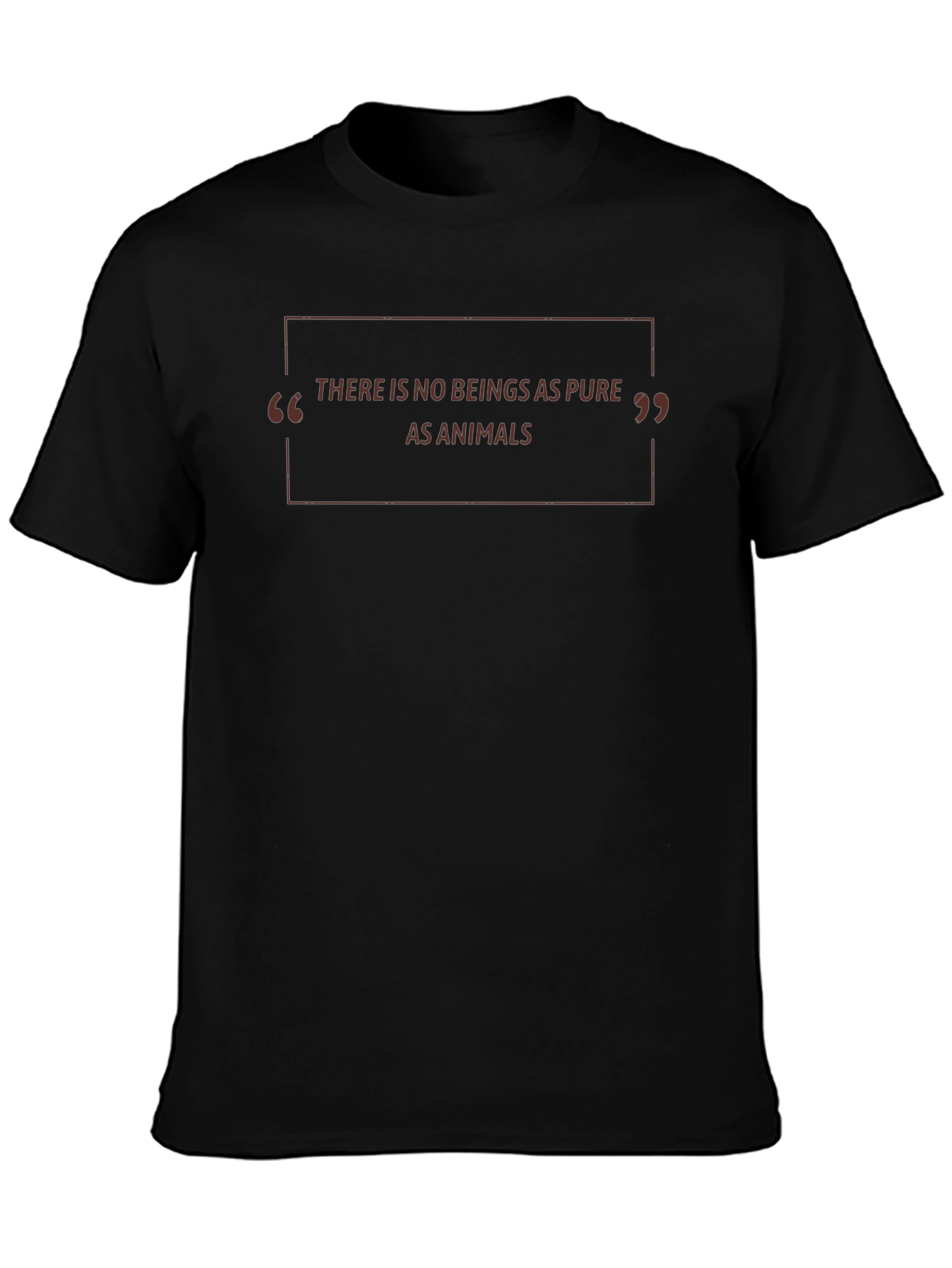 Pure Animal Love Black Graphic Tee