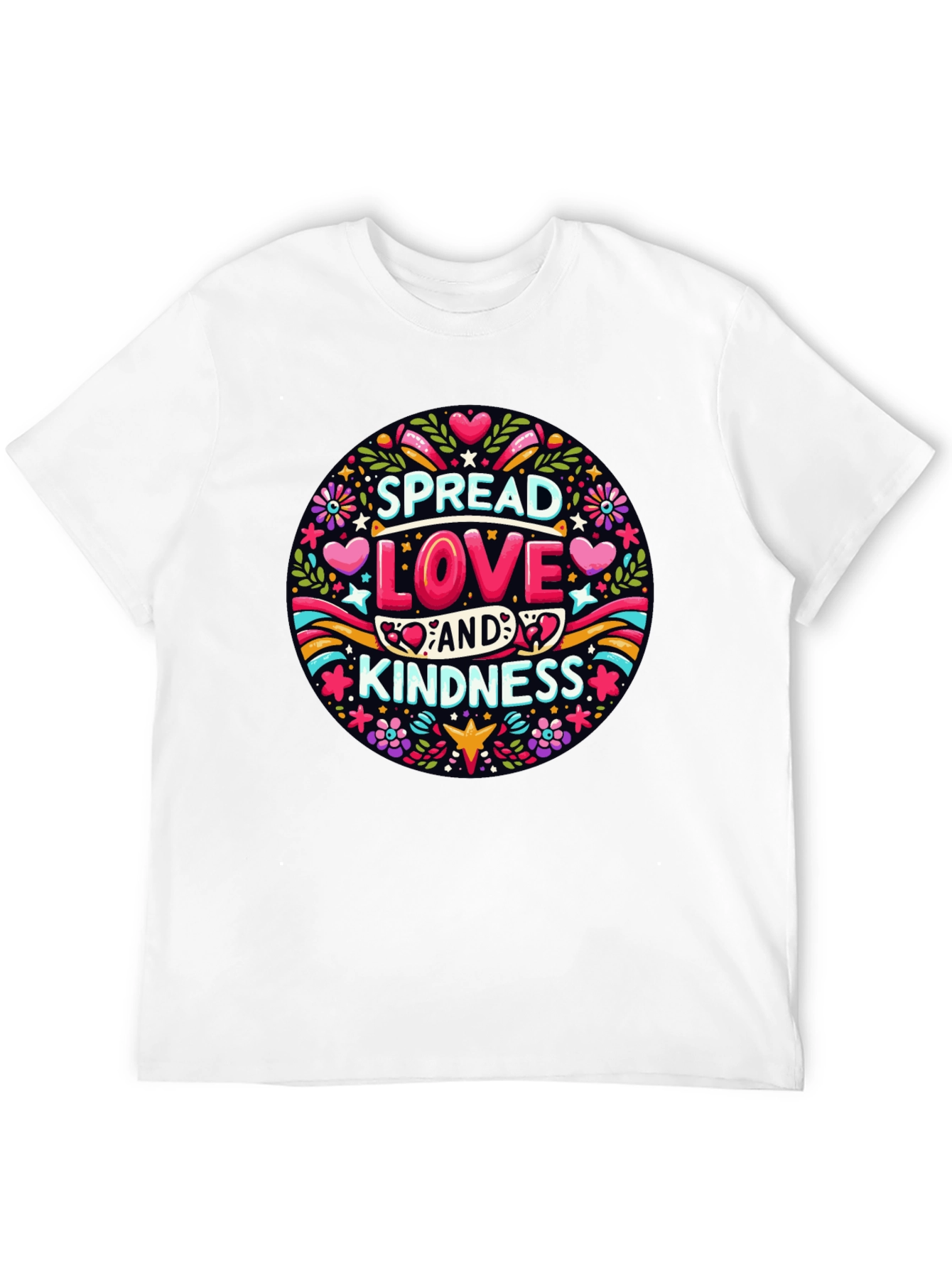 Spread Love & Kindness Graphic Tee - Black