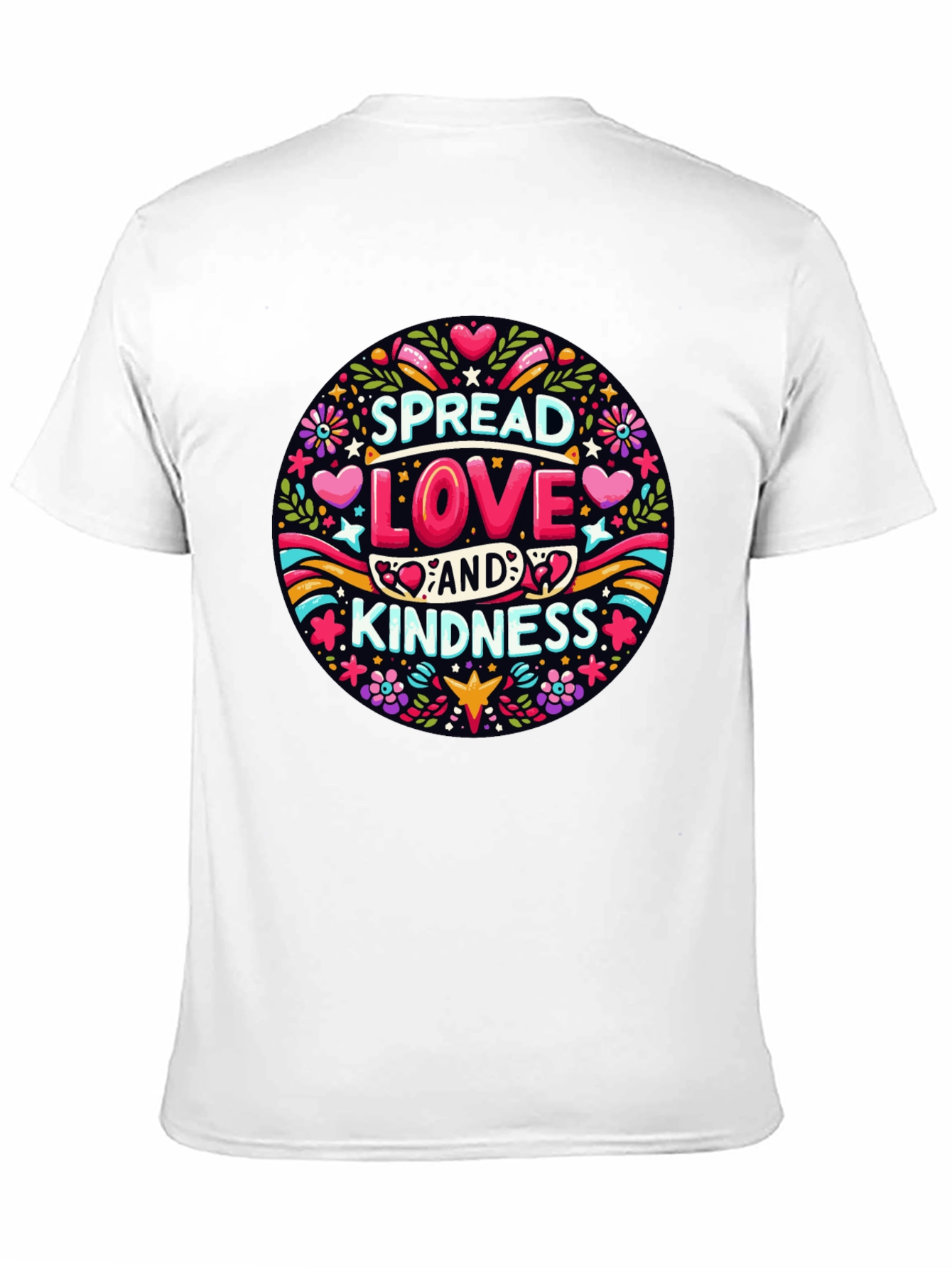 Spread Love & Kindness Graphic Tee - Black