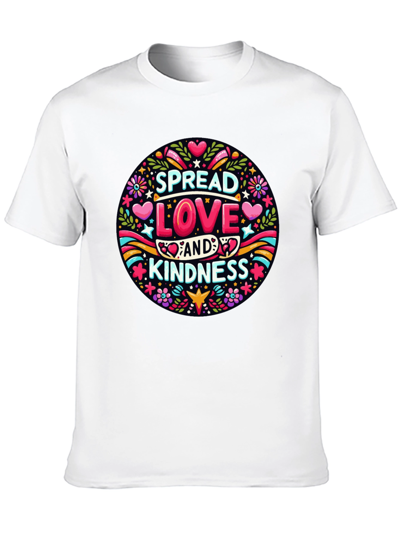 Spread Love & Kindness Graphic Tee - Black