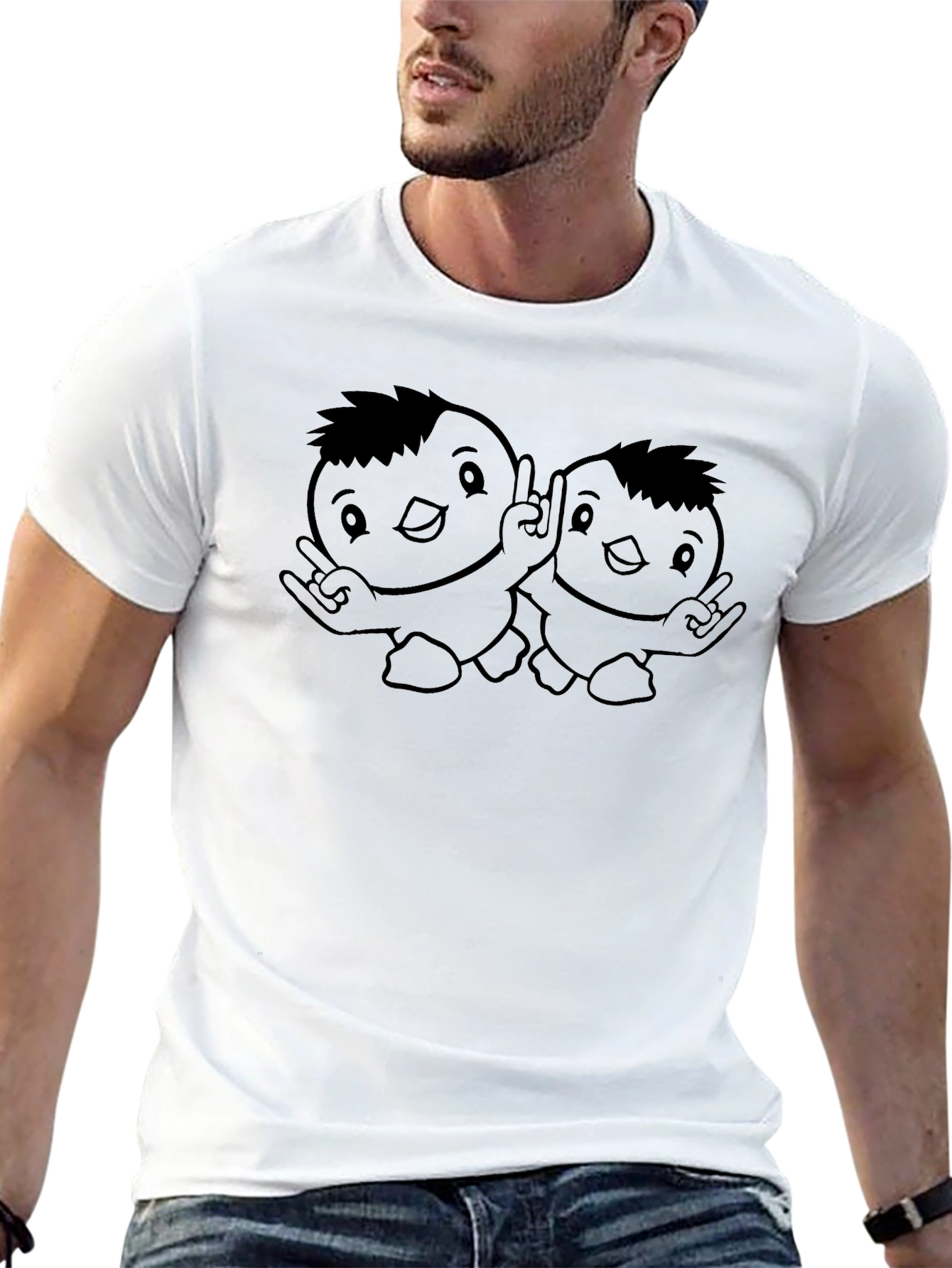 Rockin Chick Tee - Black Cotton T-Shirt