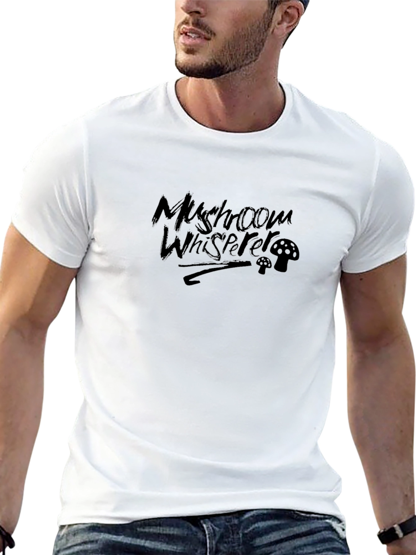 Mushroom Whisperer Graphic Tee - Black