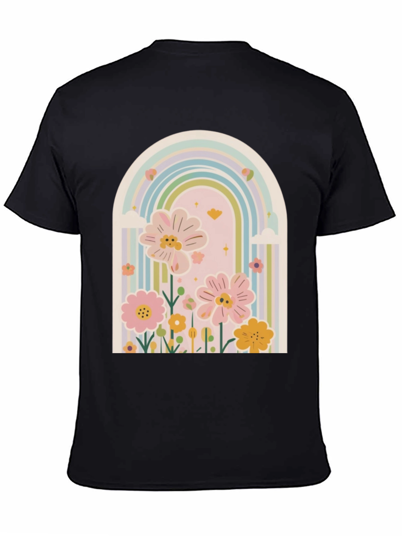 Rainbow Floral Graphic Tee