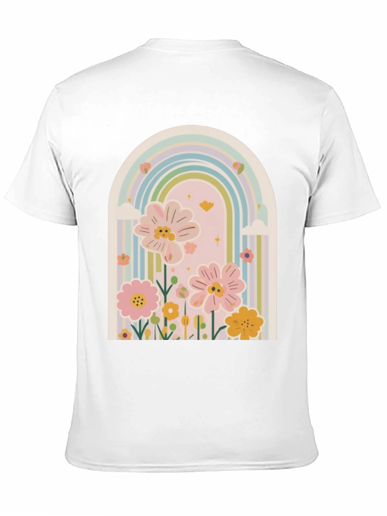 Rainbow Floral Graphic Tee
