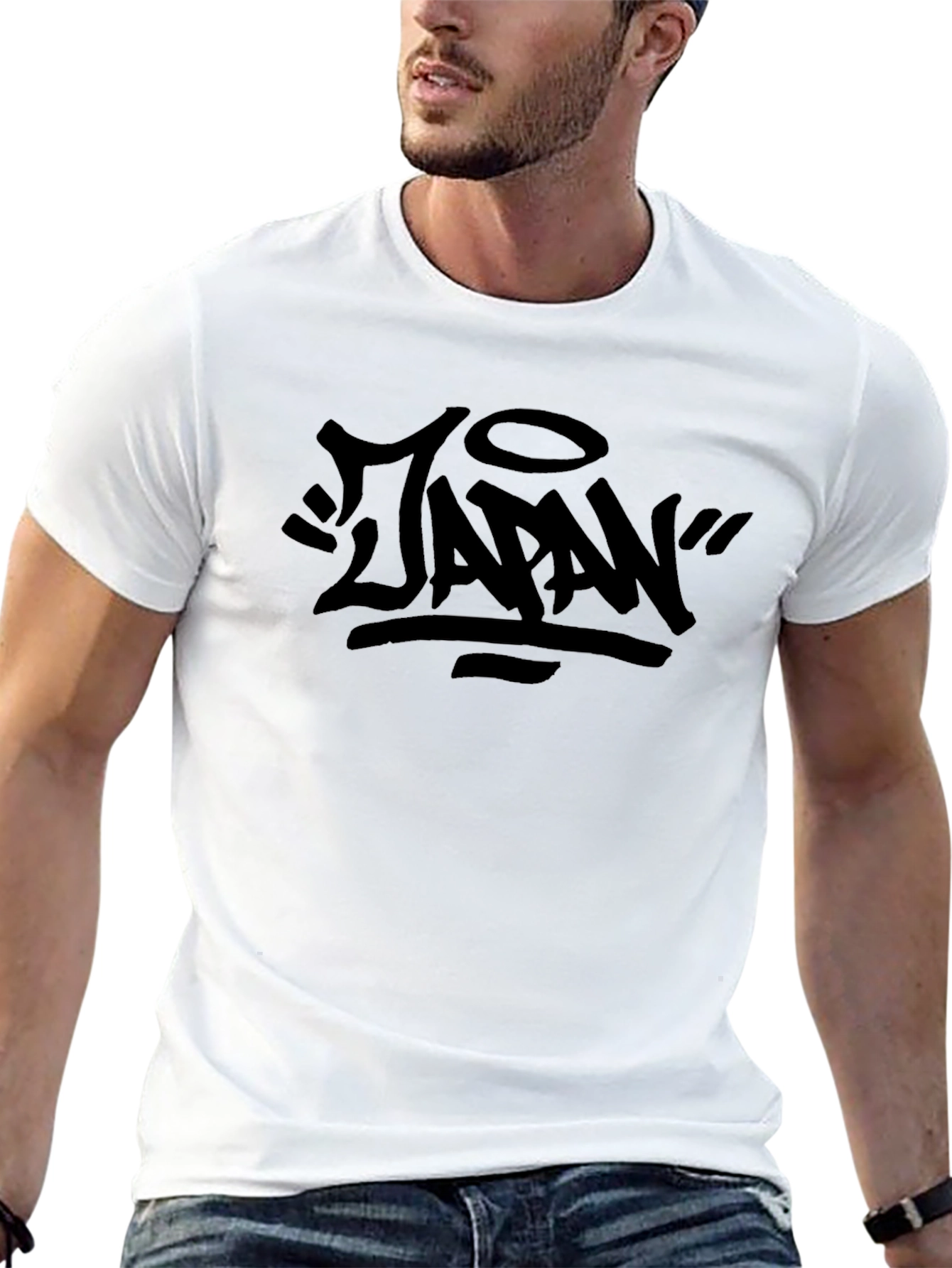 Black Japan Graphic Tee - Casual Streetwear